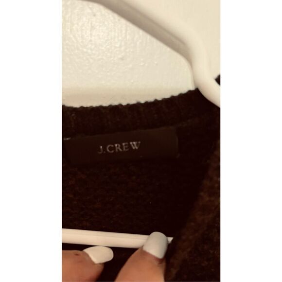 J. Crew Shirttail Sweater Liberty Print Wool Silk Blend Womens SZ M - Picture 3 of 10